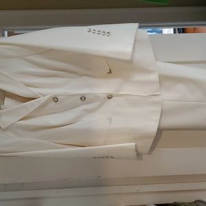 2pc pants suit set, Brand: John Meyer, size:18W color:cream
